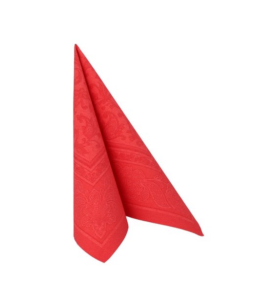 SERWETKA 40x40 RC ORNAMENT CZERWONA (250/5/50)