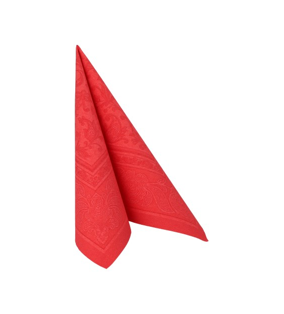 SERWETKA 40x40 RC ORNAMENT CZERWONA (250/5/50)
