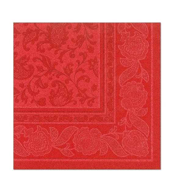 SERWETKA 40x40 RC ORNAMENT CZERWONA (250/5/50)