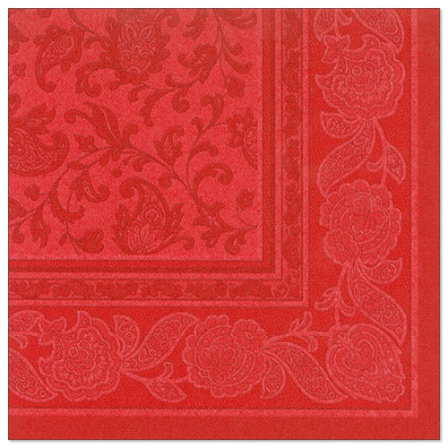 SERWETKA 40x40 RC ORNAMENT CZERWONA (250/5/50)