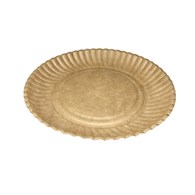Talerz papierowy 23cm kraft (42/20/50)