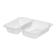 Pojemnik do zgrzewu dwudzielny B-227x178x40 MLECZNY (32(40)/10/50)