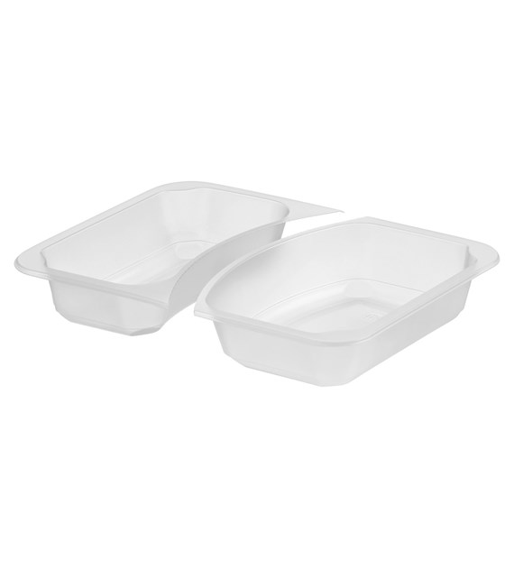 Pojemnik do zgrzewu PRF dwudzielny B-227x178x40 MLECZNY (32(40)/8/50)