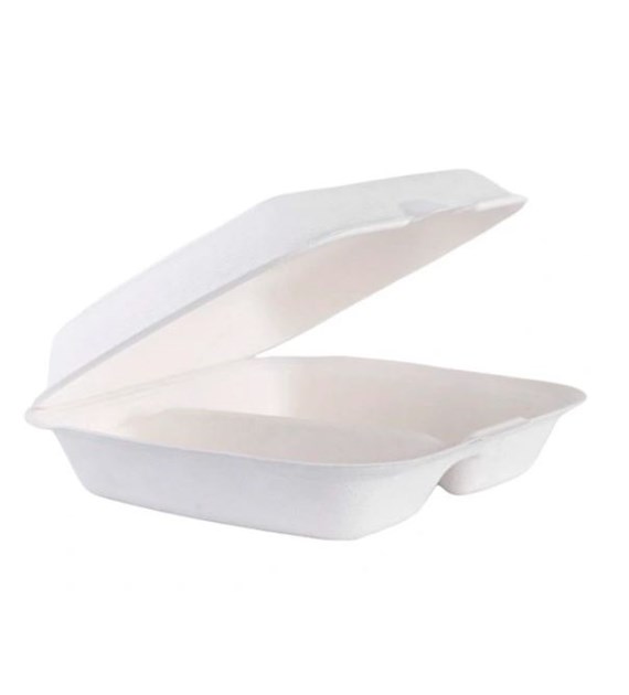 (EKO) Enjoy Be Eco menubox z trzciny cukrowej dwudzielny 230x205 (47/4/50)