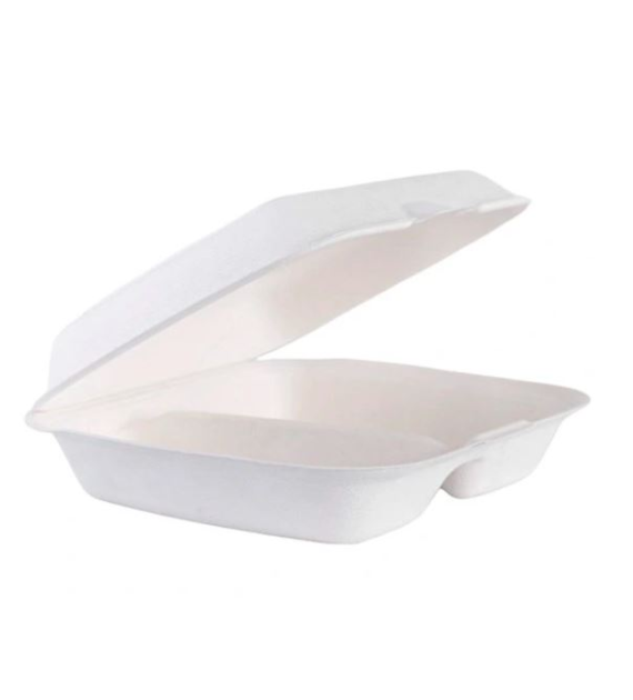 (EKO) Enjoy Be Eco menubox z trzciny cukrowej dwudzielny 230x205 (47/4/50)