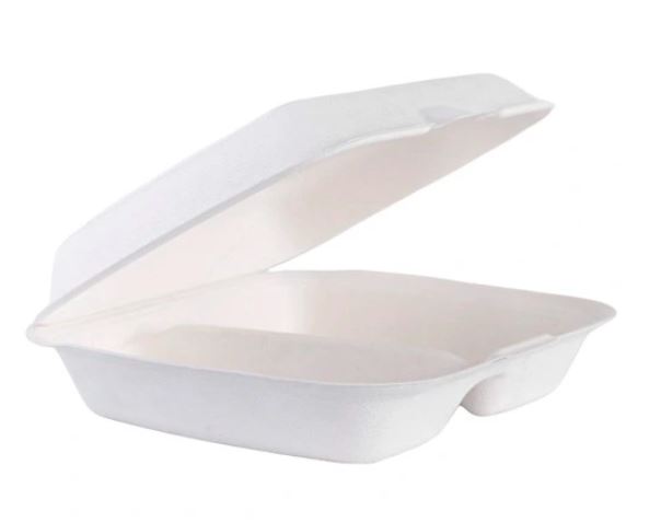 (EKO) Enjoy Be Eco menubox z trzciny cukrowej dwudzielny 230x205 (47/4/50)