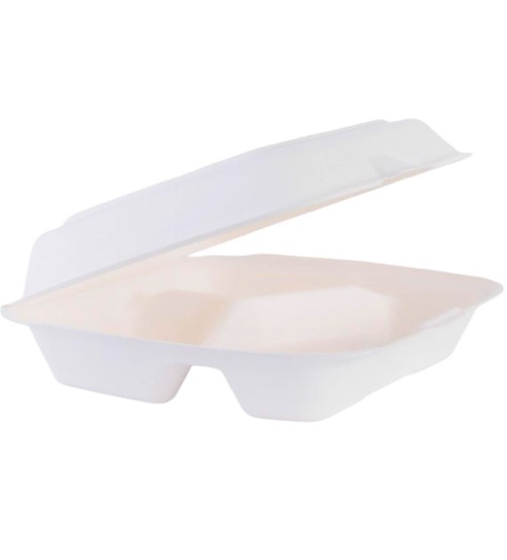 (EKO) Enjoy Be Eco menubox z trzciny cukrowej trójdzielny 230x205 (47/4/50)