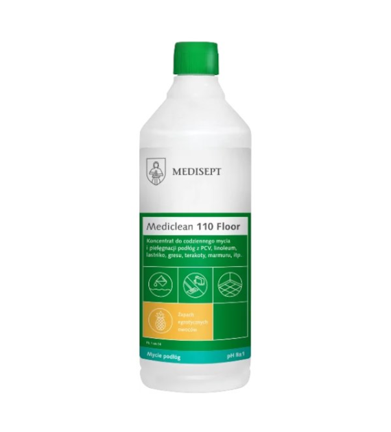 MEDISEPT Mediclean 110 Floor do mycia podłóg EGZOTYCZNE OWOCE 1L (_/12/1)