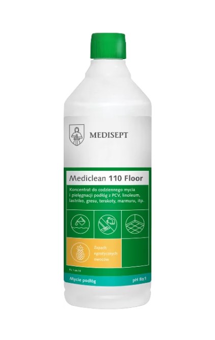 MEDISEPT Mediclean 110 Floor do mycia podłóg EGZOTYCZNE OWOCE 1L (_/12/1)
