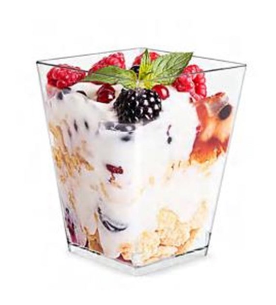 FINGERFOOD Pojemnik PYRAMIDE transparentny 160ml PS (1152/48/24)