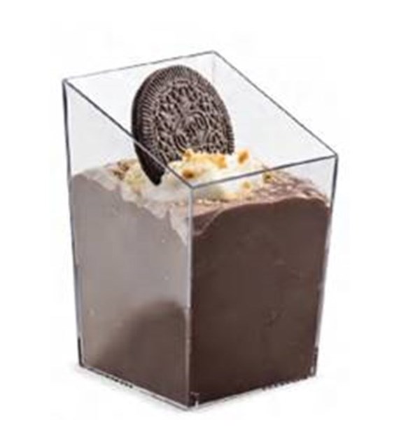 FINGERFOOD Pojemnik CUTBLOCK transparentny 85ml PS (600/50/12)