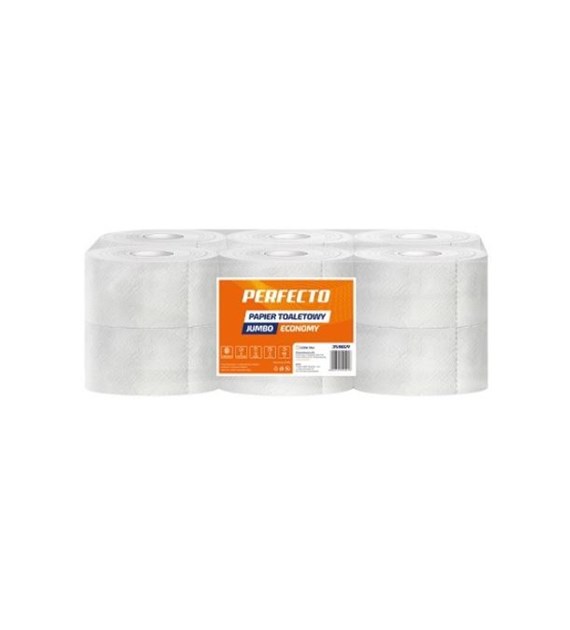 PERFECTO ECONOMY 80m papier toaletowy celuloza JUMBO BIG ROLL 2w (60/1/12)