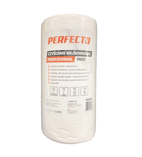 PERFECTO Czyściwo włókninowe Max, rolka 32cm, 44m, białe, 1W (720/6/1)