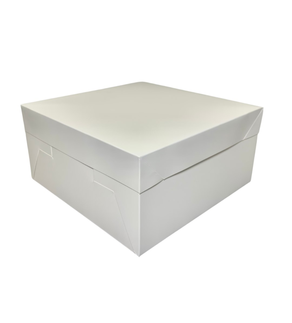 Pudełko papierowe białe z oddzielną pokrywą 300x300x150mm (_/2x25/1)