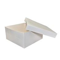 Pudełko papierowe białe z oddzielną pokrywą 300x300x150mm (_/2x25/1)
