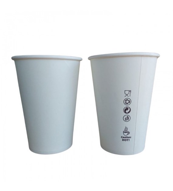 (EKO) Love Nature kubek papierowy 0% PLASTIC 400/420ml (16/20/50)