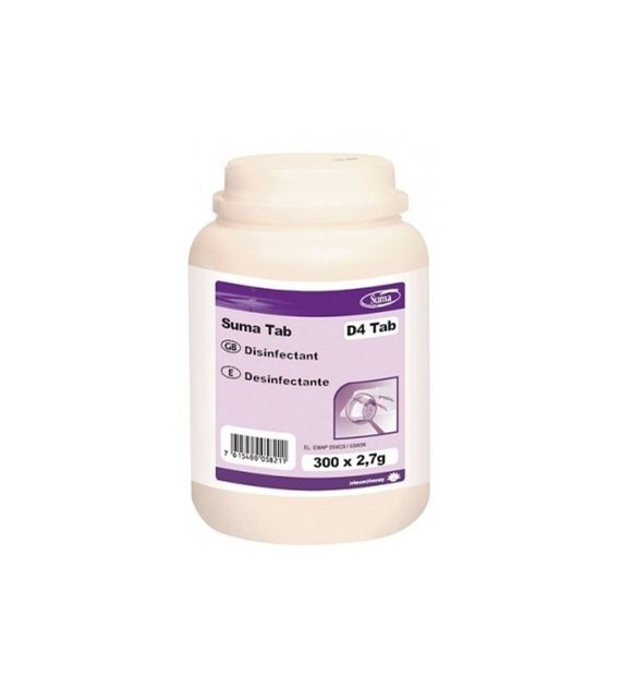TABLETKI DEZYNFEKCYJNE NA BAZIE AKTYWNEGO CHLORU 300szt. SUMA D4 TAB