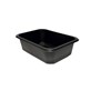 (REUSE) Pojemnik W1/603D 187x137x63 1000ml CZARNY (12/8/80)