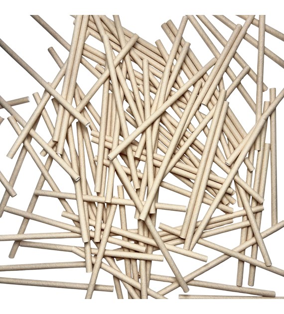 Love Nature słomka papierowa KRAFT fi8mm 19,7cm (_/36/100)