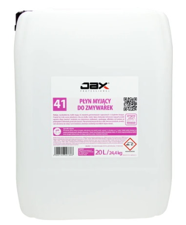 JAX PROFESSIONAL PŁYN MYJĄCY DO ZMYWAREK 20L (24/1/1)