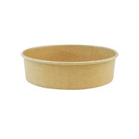 (EKO) Pojemnik sałatkowy papierowy KRAFT fi150mm 750ml PLASTIC FREE (24/6/50)