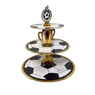 Patera na ciasto 3 pozimy piłkarski 34x41cm