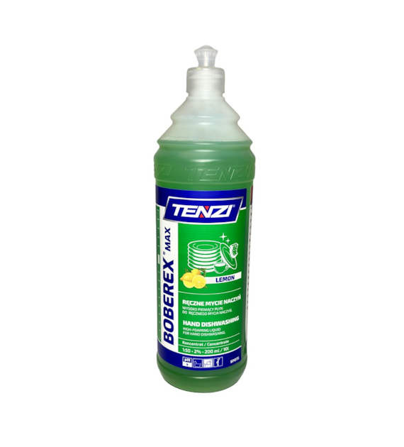 TENZI BOBEREX MAX do ręcznego mycia naczyń LEMON 1L (40/12/1)