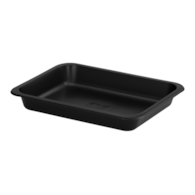 (REUSE) POJEMNIK DO ZGRZEWU NIEDZIELONY B-227x178x30 CZARNY LITE (32(40)/14/50)