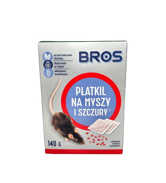 BROS Płatki na myszy i szczury 140g (_/12/1)
