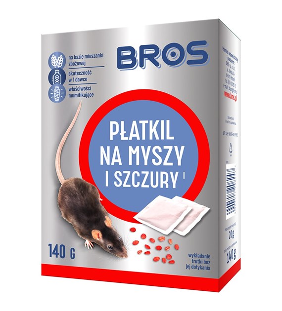 BROS Płatki na myszy i szczury 140g (_/12/1)