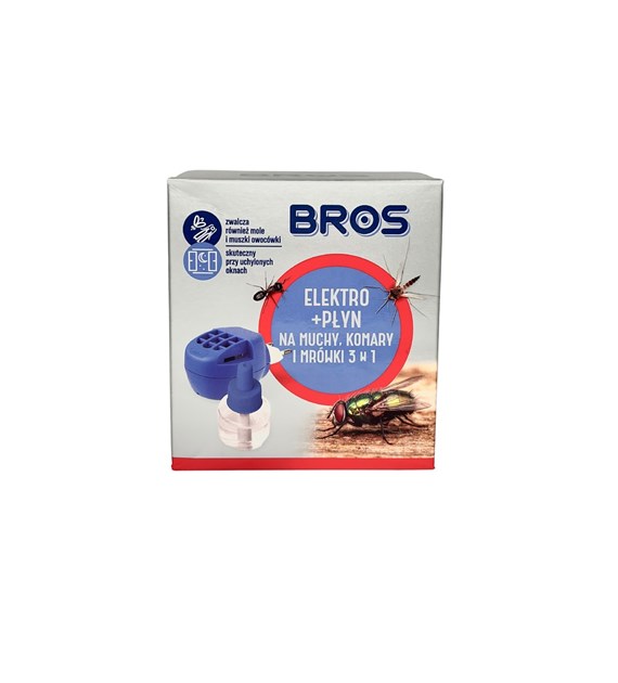 BROS Elektrofumigator owadobójczy urządzenie z płynem 3w1 30ml (_/12/1)