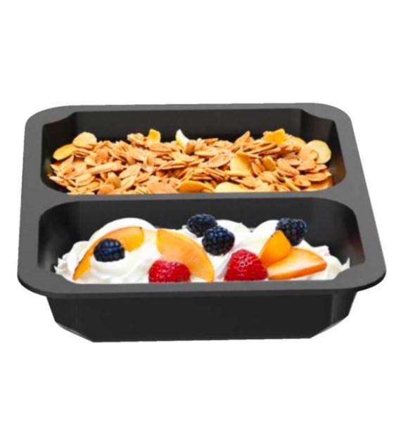 Pojemnik MAPCOR 227x178x50 dwudzielny CZARNY (42/4/80)