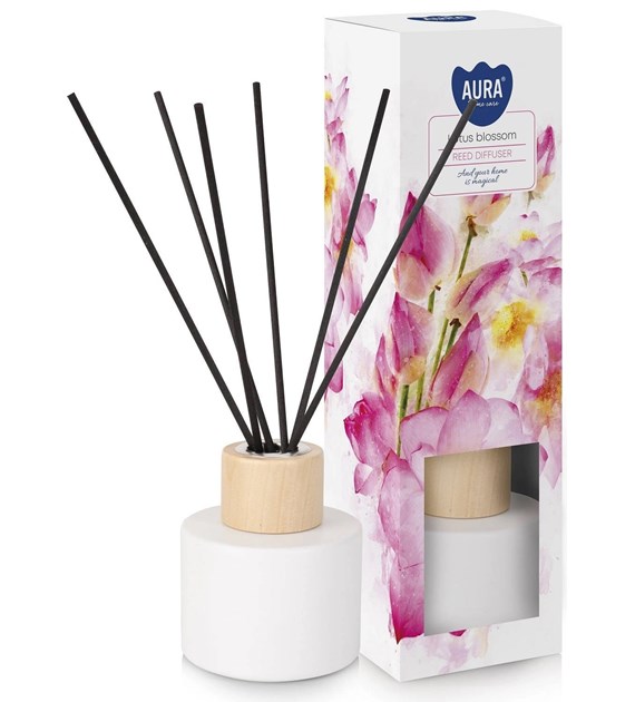 Dyfuzor z czarnymi patykami 85ml Kwiat lotosu (_/12/1)