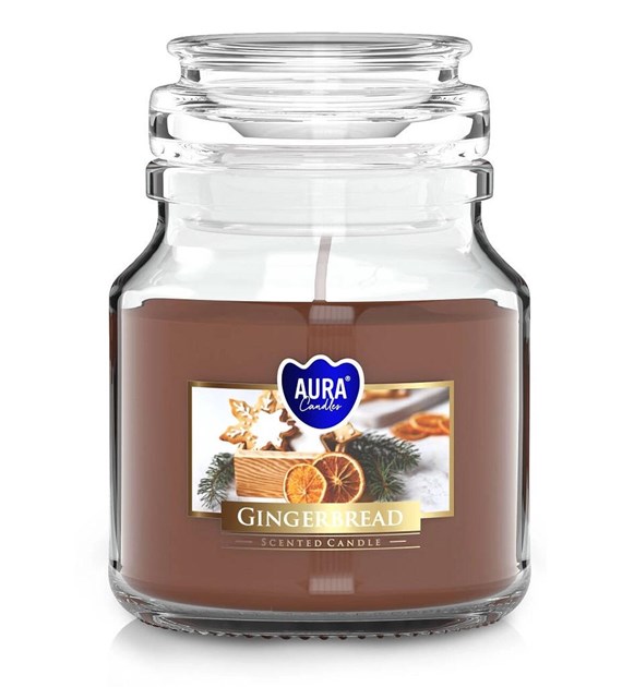 BISPOL świeca zapachowa w małym słoiku  pierniczki  28h(_/6/1)