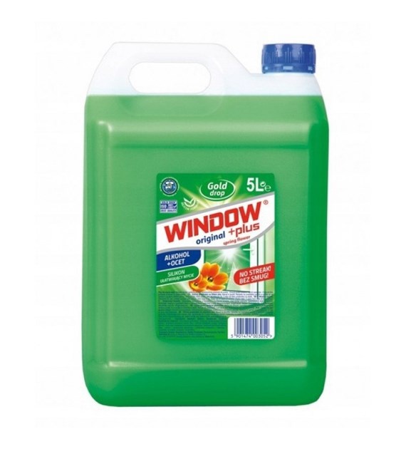 WINDOW płyn do szyb 5L ZIELONY (alkohol + ocet) (114/1/1)