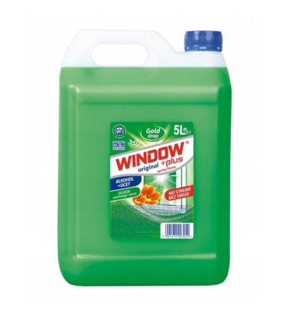 WINDOW płyn do szyb 5L ZIELONY (alkohol + ocet) (114/1/1)