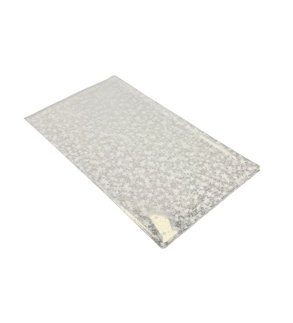 TOREBKI PP ŚWIĄTECZNE białe gwiazdki 20x35cm (100szt)