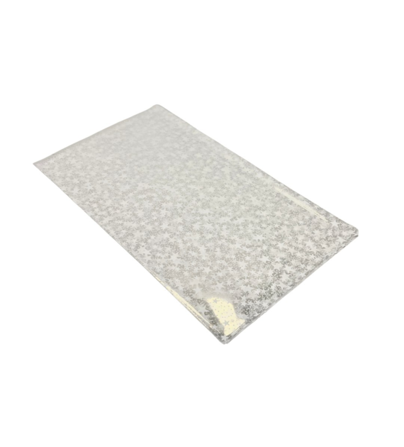 TOREBKI PP ŚWIĄTECZNE białe gwiazdki 20x35cm (100szt)