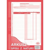 Arkusz spisu z natury A4 (48K)
