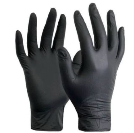 MASTERGLOVE rękawiczki nitrylowe M CZARNE (_/10/100)