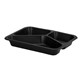 (REUSE) POJEMNIK DO ZGRZEWU TRÓJDZIELNY B-227x178x30 CZARNY LITE (32(40)/14/50)