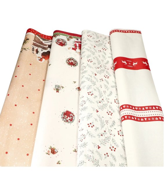 OBRUS PAPIEROWY W ROLCE 1,2 x 3m LAKIEROWANY ŚWIĄTECZNY MIX (_32/1)