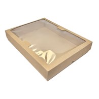 Pudełko cateringowe PARTY BOX premium z okienkiem 315x240x70mm (_/10/1) .