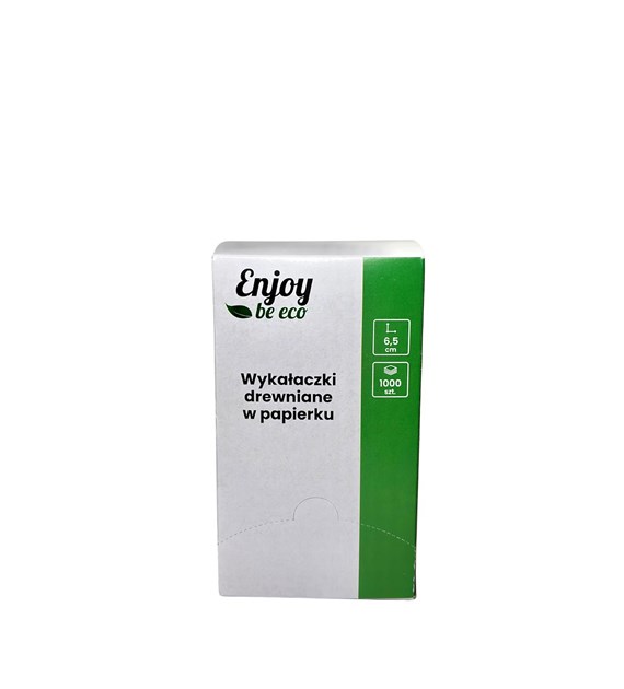 Enjoy Be Eco wykałaczki w papierku BOX z podajnikiem (84/10/1000)