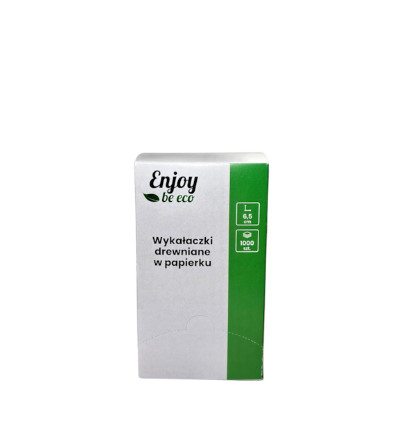 Enjoy Be Eco wykałaczki w papierku BOX z podajnikiem (84/10/1000)