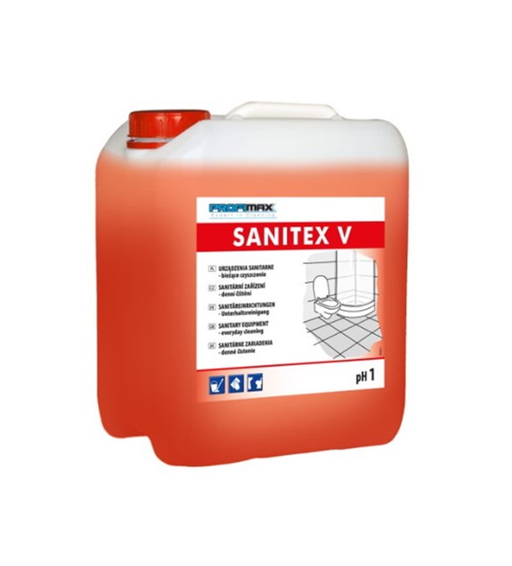 LAKMA SANITEX V środek do sanitariatów bieżące czyszczenie 5l (90/1/1)