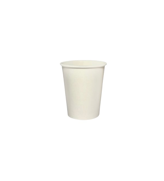 (EKO) kubek papierowy biały 180ml (30/30/70)