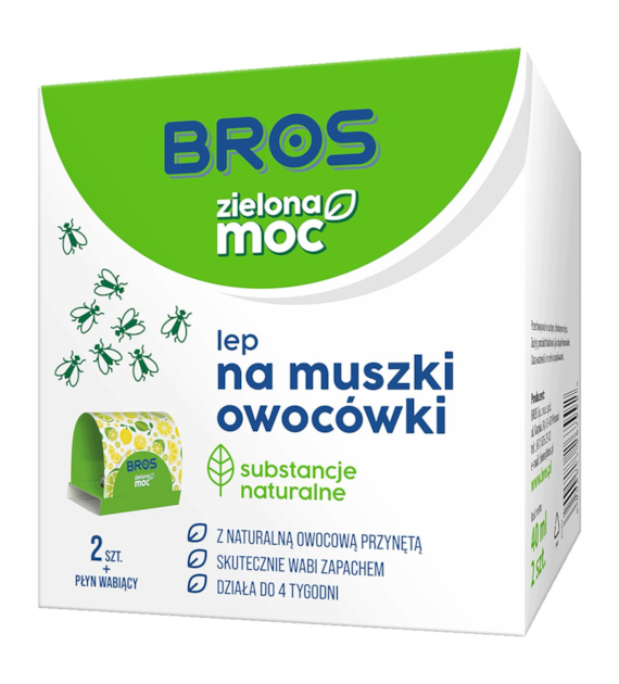 BROS Zielona Moc lep na muszki owocówki (_/12/2)