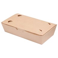 (EKO) FOOD BOX MAŁY BRĄZOWY 20x10x5cm (_/4/100)