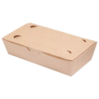 (EKO) FOOD BOX MAŁY BRĄZOWY 20x10x5cm (_/4/100)